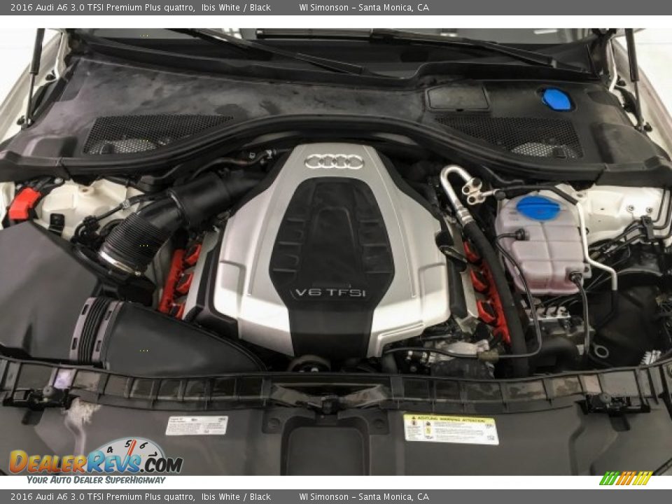 2016 Audi A6 3.0 TFSI Premium Plus quattro Ibis White / Black Photo #9