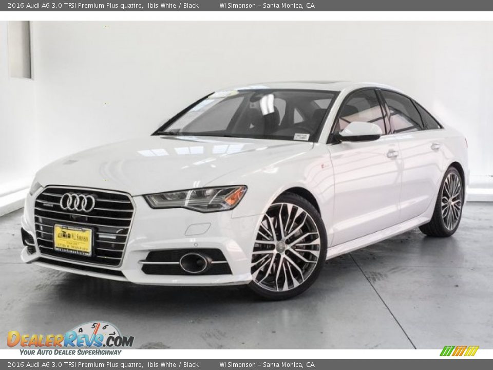 2016 Audi A6 3.0 TFSI Premium Plus quattro Ibis White / Black Photo #12