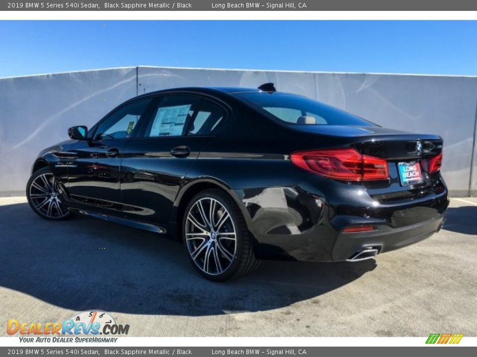 2019 BMW 5 Series 540i Sedan Black Sapphire Metallic / Black Photo #2
