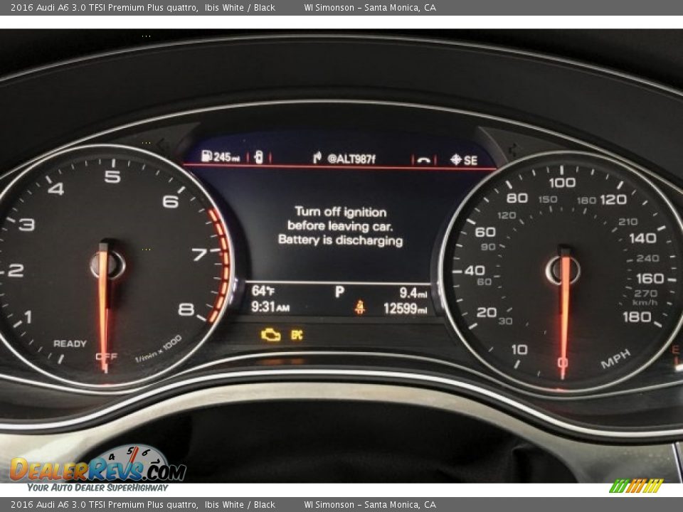 2016 Audi A6 3.0 TFSI Premium Plus quattro Ibis White / Black Photo #21