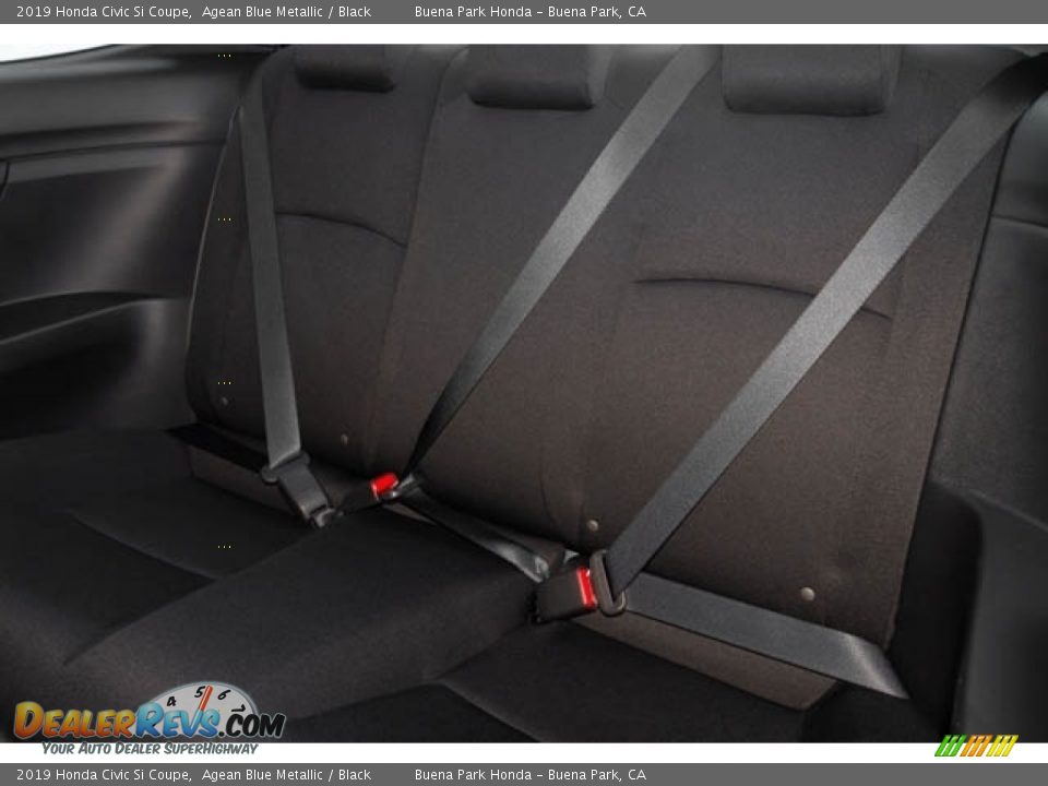 2019 Honda Civic Si Coupe Agean Blue Metallic / Black Photo #18