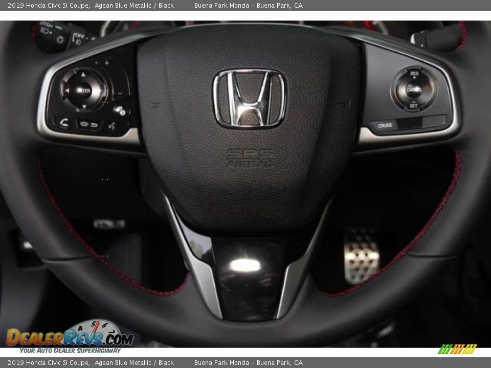 2019 Honda Civic Si Coupe Steering Wheel Photo #21