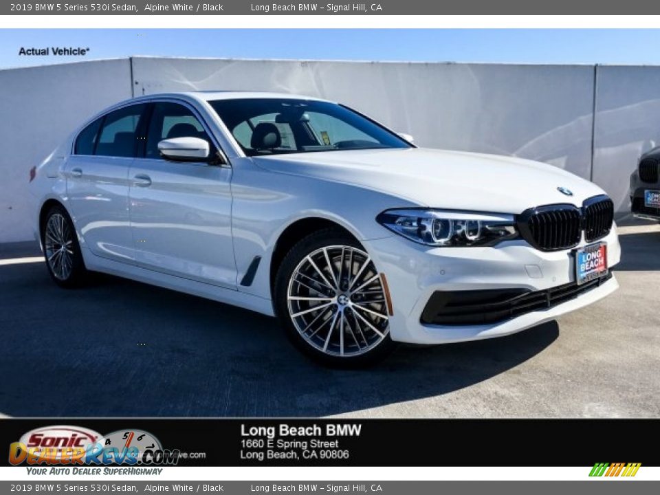 2019 BMW 5 Series 530i Sedan Alpine White / Black Photo #1