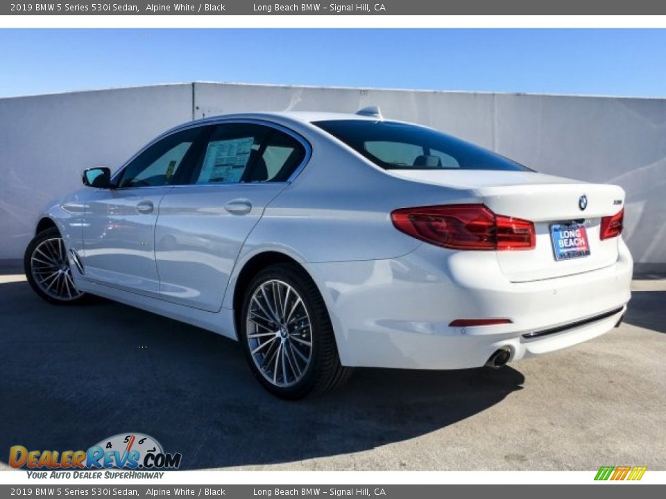 2019 BMW 5 Series 530i Sedan Alpine White / Black Photo #2