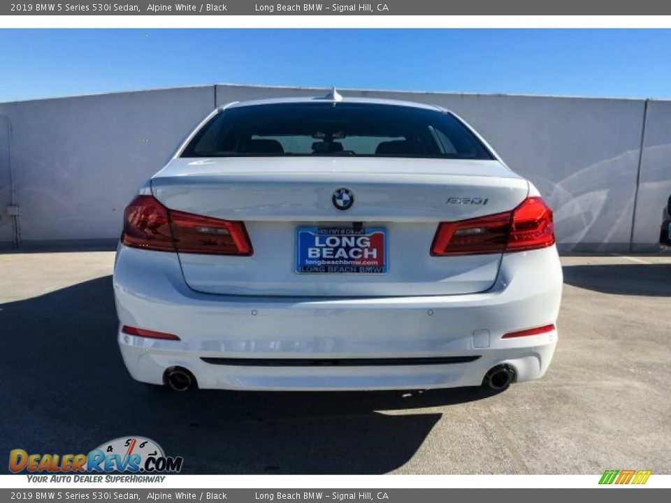 2019 BMW 5 Series 530i Sedan Alpine White / Black Photo #3