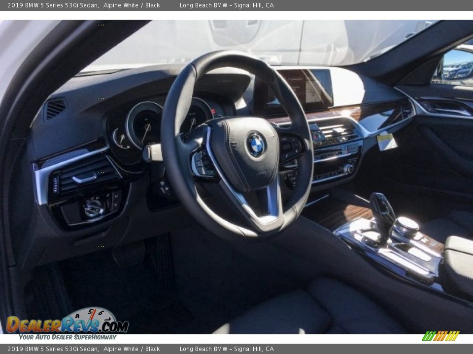 2019 BMW 5 Series 530i Sedan Alpine White / Black Photo #4