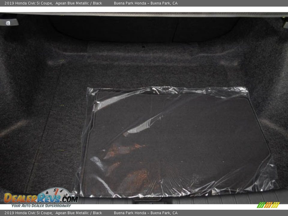 2019 Honda Civic Si Coupe Agean Blue Metallic / Black Photo #26