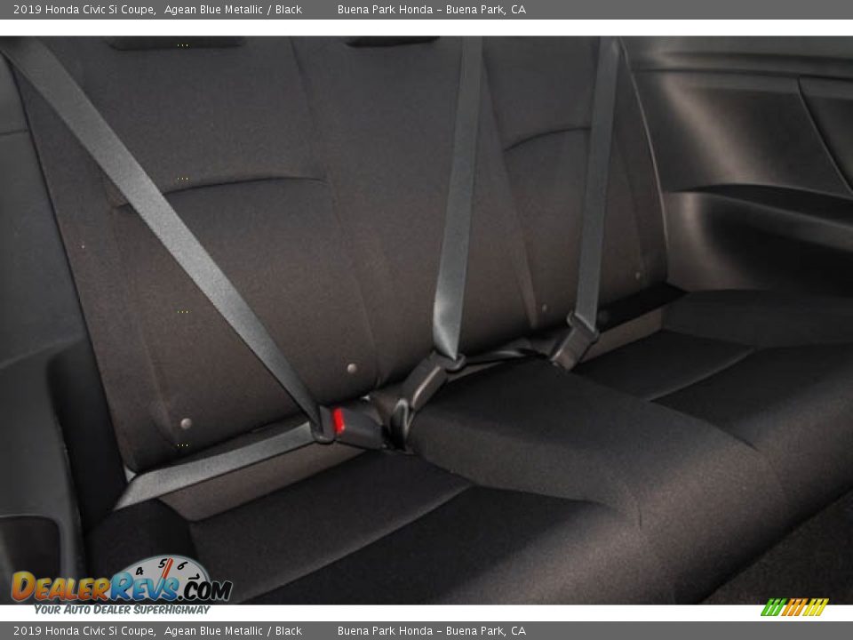 2019 Honda Civic Si Coupe Agean Blue Metallic / Black Photo #27