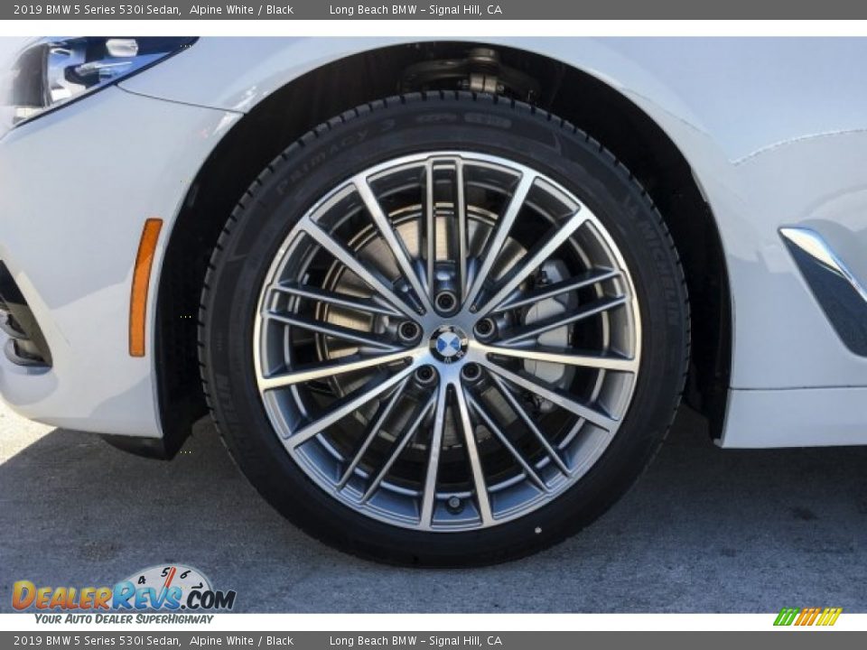 2019 BMW 5 Series 530i Sedan Alpine White / Black Photo #9