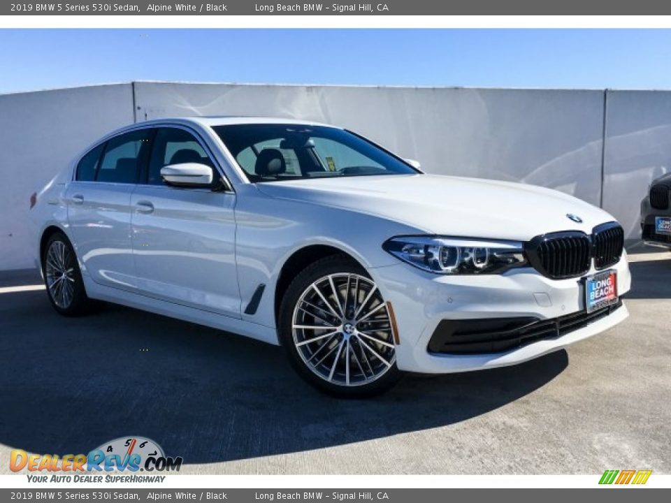 2019 BMW 5 Series 530i Sedan Alpine White / Black Photo #12