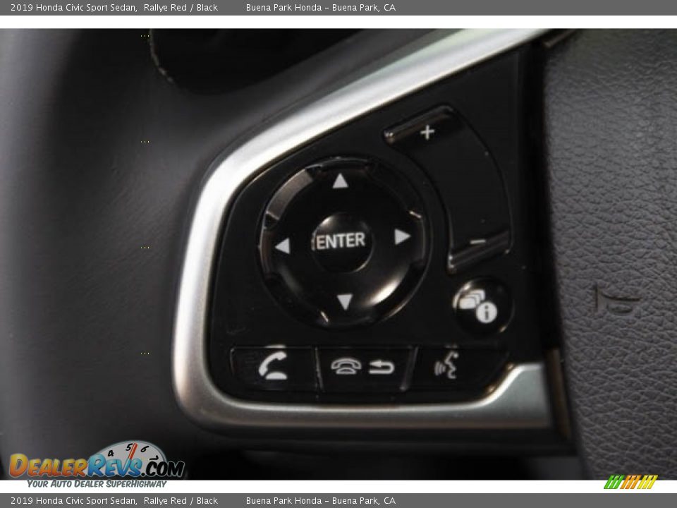 2019 Honda Civic Sport Sedan Steering Wheel Photo #21