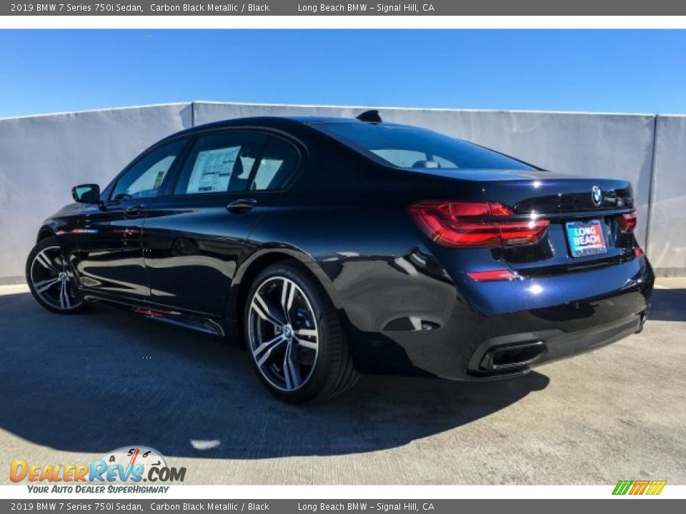 2019 BMW 7 Series 750i Sedan Carbon Black Metallic / Black Photo #2