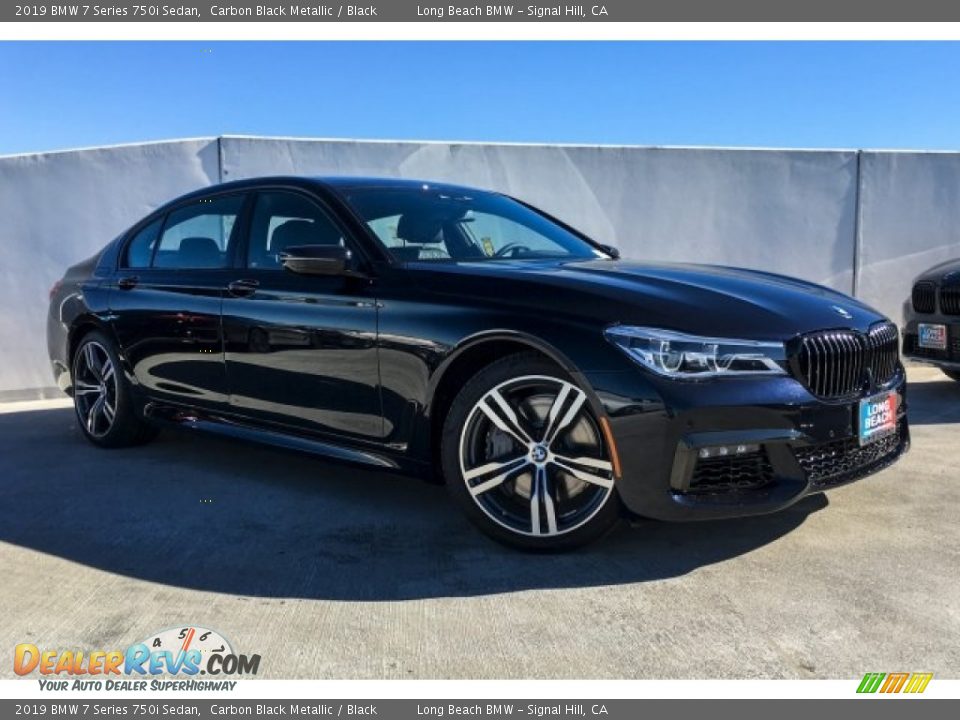2019 BMW 7 Series 750i Sedan Carbon Black Metallic / Black Photo #11