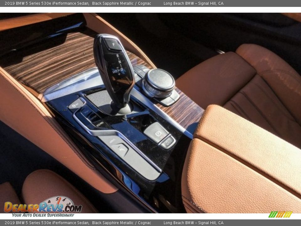2019 BMW 5 Series 530e iPerformance Sedan Black Sapphire Metallic / Cognac Photo #7