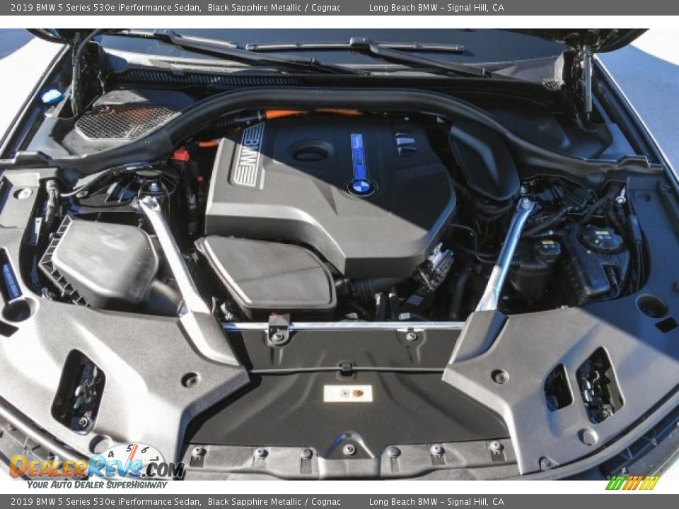 2019 BMW 5 Series 530e iPerformance Sedan Black Sapphire Metallic / Cognac Photo #8