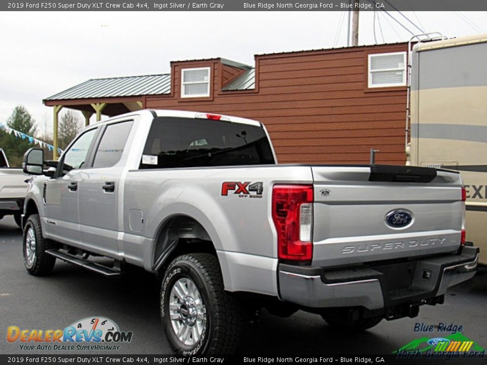 2019 Ford F250 Super Duty XLT Crew Cab 4x4 Ingot Silver / Earth Gray Photo #3