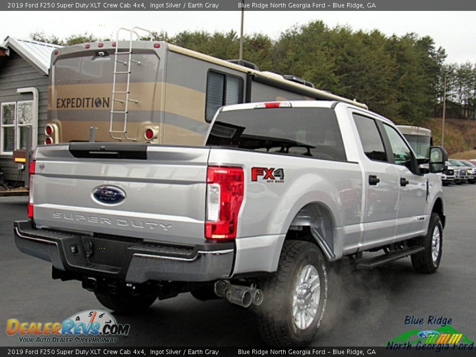 2019 Ford F250 Super Duty XLT Crew Cab 4x4 Ingot Silver / Earth Gray Photo #5