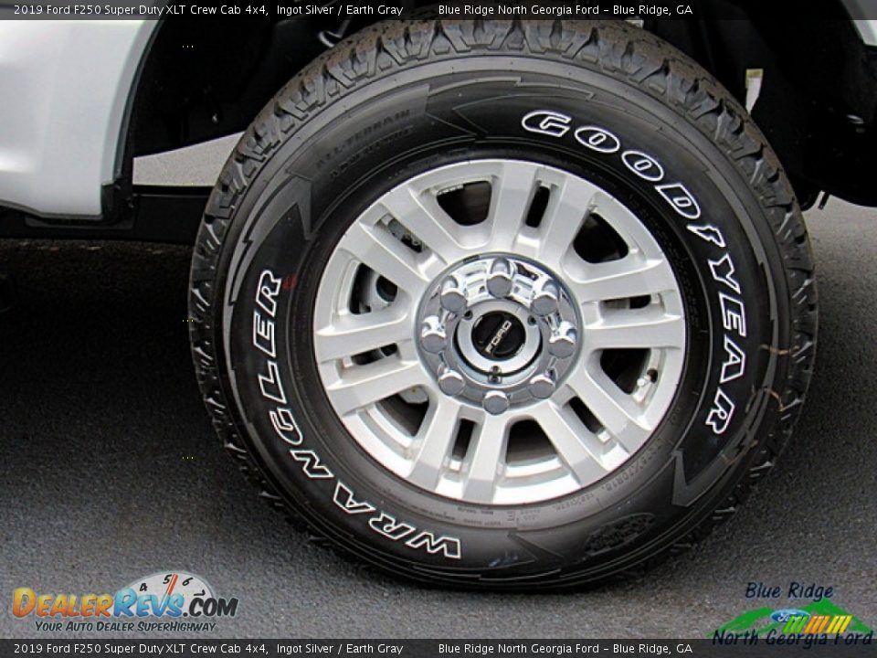 2019 Ford F250 Super Duty XLT Crew Cab 4x4 Ingot Silver / Earth Gray Photo #9