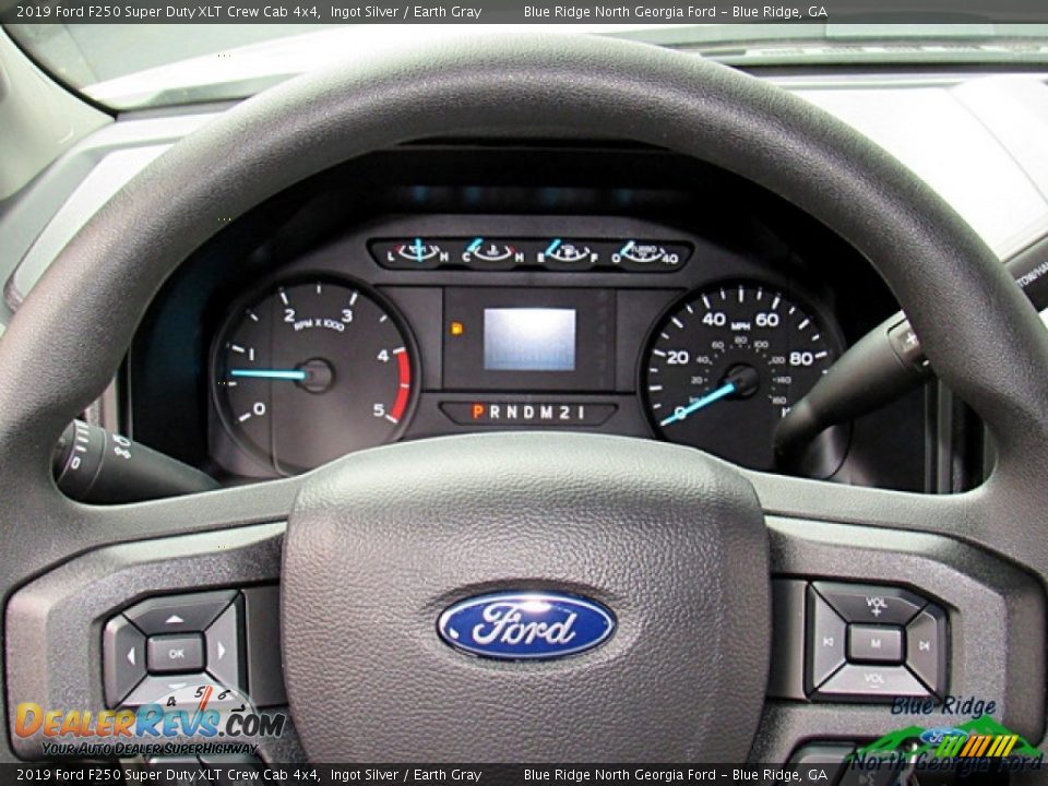 2019 Ford F250 Super Duty XLT Crew Cab 4x4 Ingot Silver / Earth Gray Photo #14