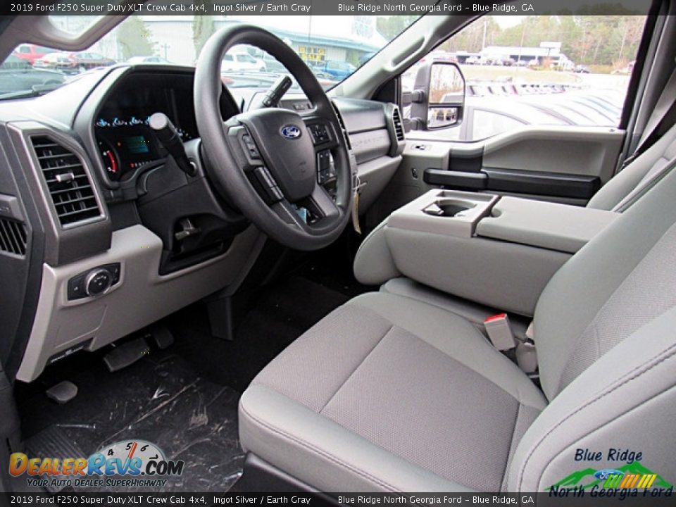 2019 Ford F250 Super Duty XLT Crew Cab 4x4 Ingot Silver / Earth Gray Photo #23