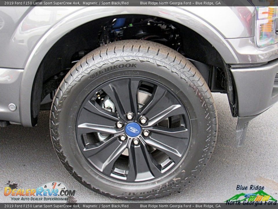 2019 Ford F150 Lariat Sport SuperCrew 4x4 Magnetic / Sport Black/Red Photo #10