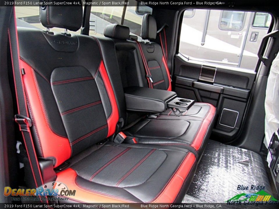 2019 Ford F150 Lariat Sport SuperCrew 4x4 Magnetic / Sport Black/Red Photo #13