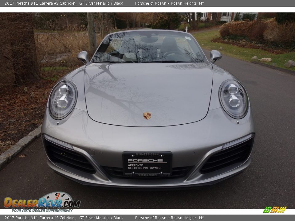 2017 Porsche 911 Carrera 4S Cabriolet GT Silver Metallic / Black Photo #2