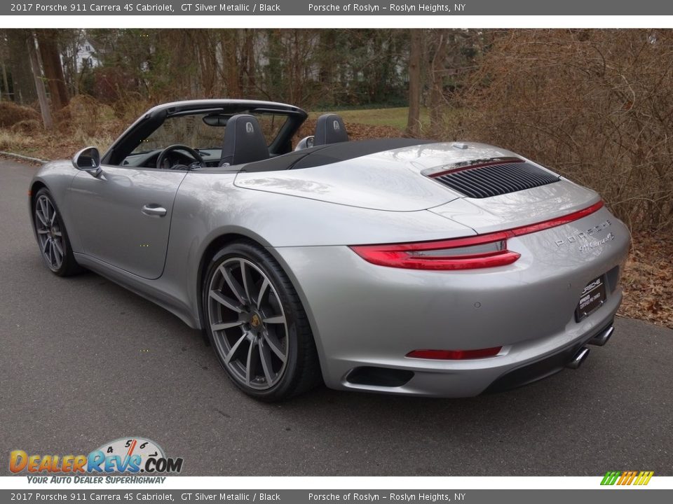2017 Porsche 911 Carrera 4S Cabriolet GT Silver Metallic / Black Photo #4