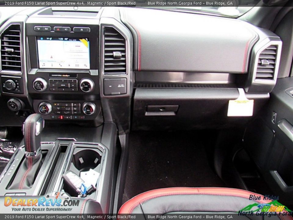 2019 Ford F150 Lariat Sport SuperCrew 4x4 Magnetic / Sport Black/Red Photo #17