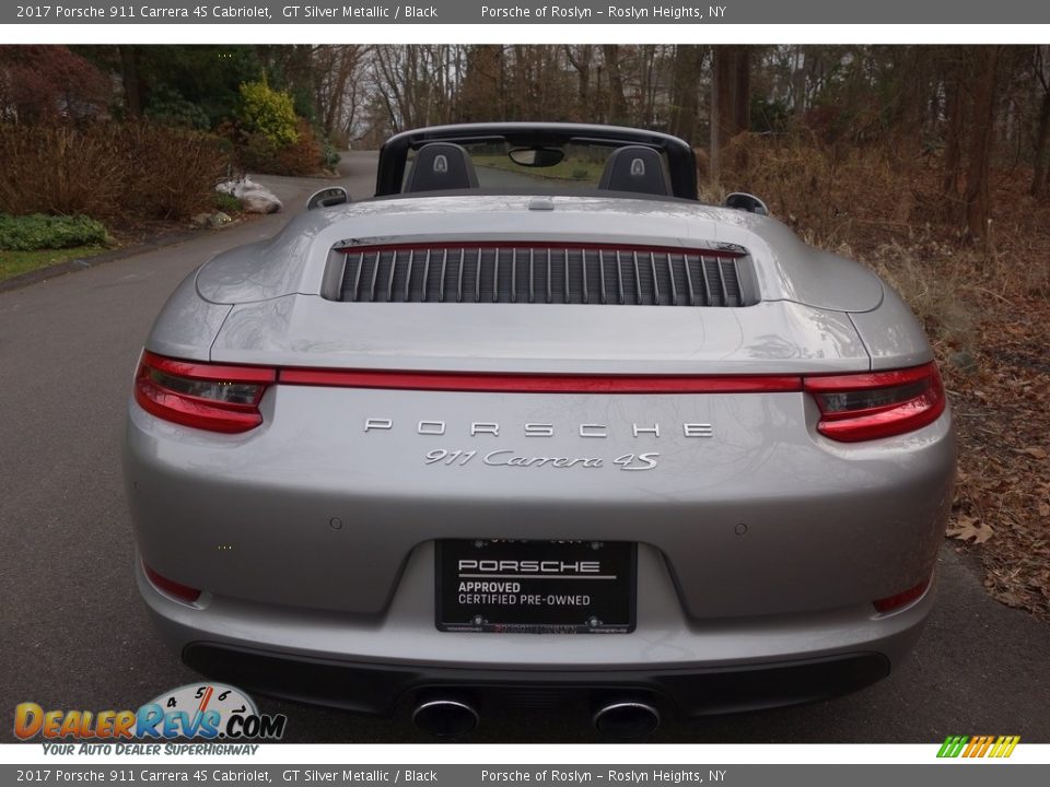 2017 Porsche 911 Carrera 4S Cabriolet GT Silver Metallic / Black Photo #5