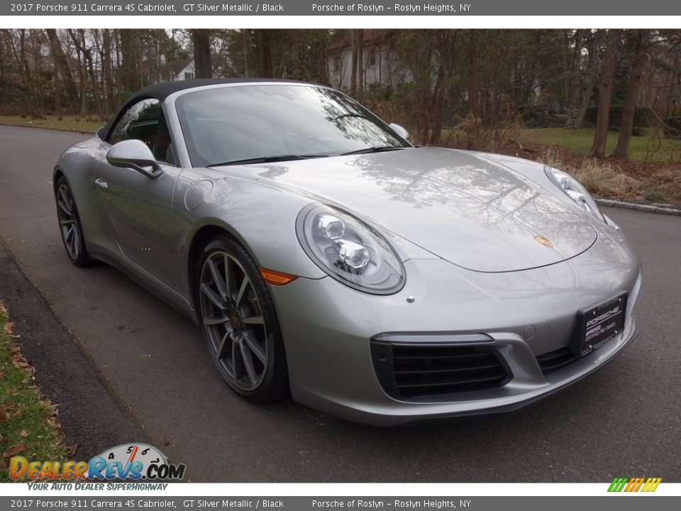 2017 Porsche 911 Carrera 4S Cabriolet GT Silver Metallic / Black Photo #8
