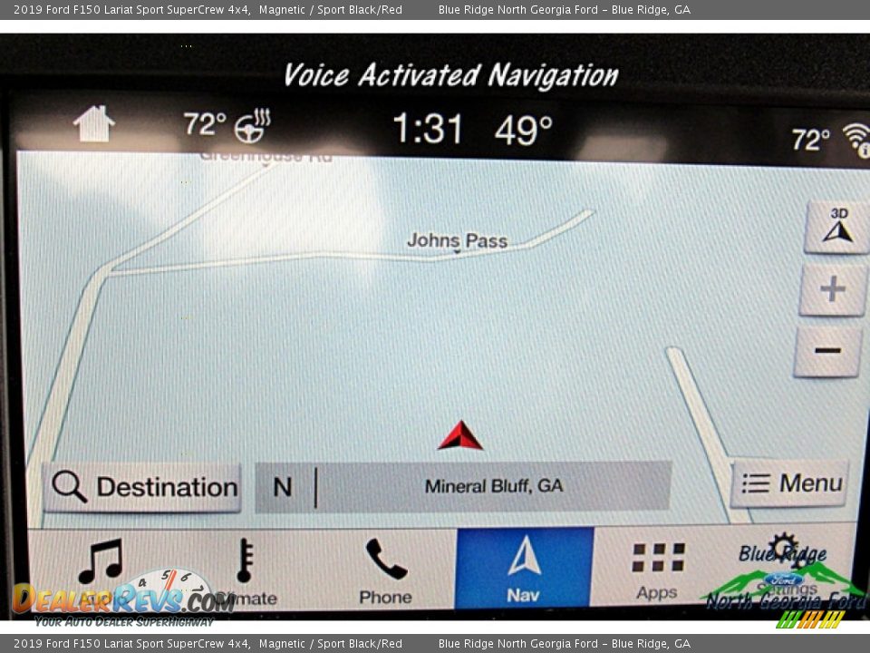 2019 Ford F150 Lariat Sport SuperCrew 4x4 Magnetic / Sport Black/Red Photo #22