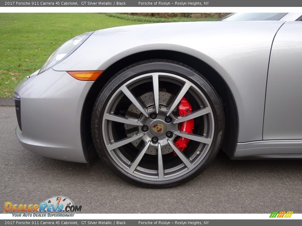 2017 Porsche 911 Carrera 4S Cabriolet GT Silver Metallic / Black Photo #9