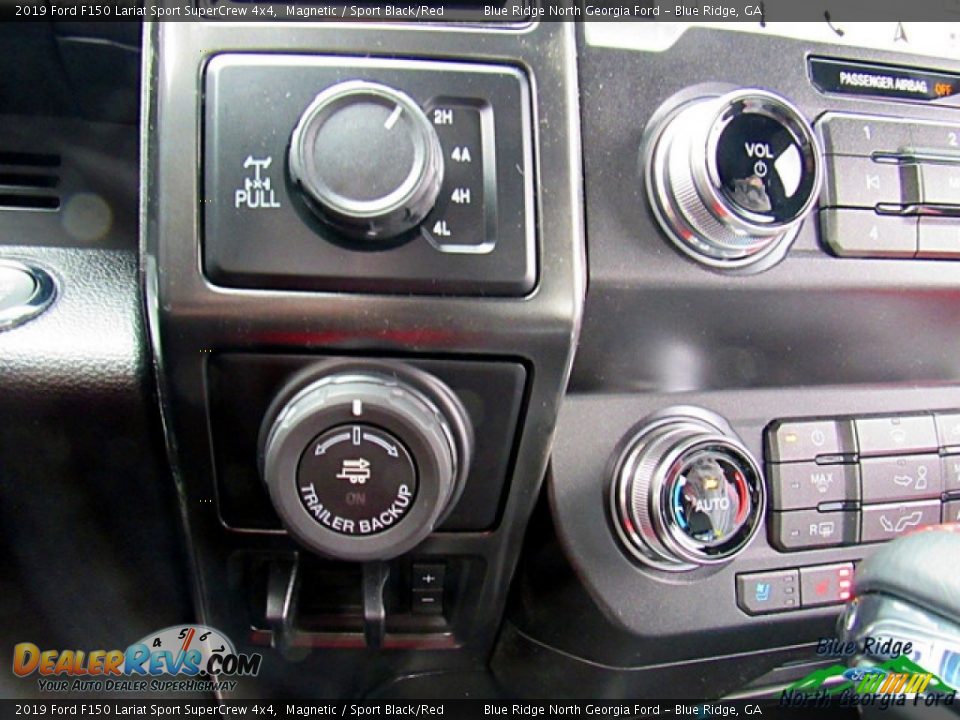 2019 Ford F150 Lariat Sport SuperCrew 4x4 Magnetic / Sport Black/Red Photo #25