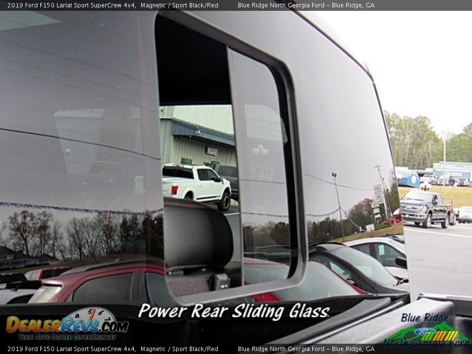 2019 Ford F150 Lariat Sport SuperCrew 4x4 Magnetic / Sport Black/Red Photo #29