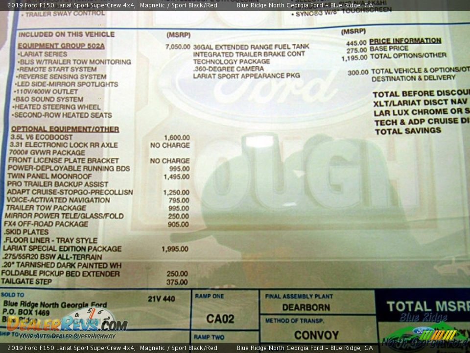 2019 Ford F150 Lariat Sport SuperCrew 4x4 Magnetic / Sport Black/Red Photo #31