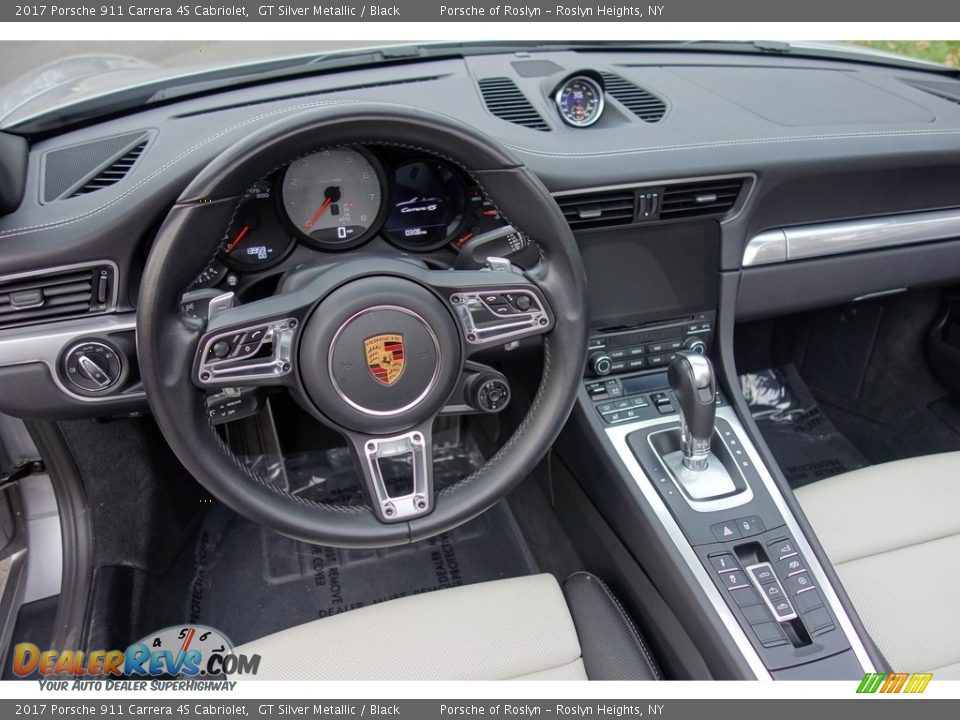 2017 Porsche 911 Carrera 4S Cabriolet GT Silver Metallic / Black Photo #17