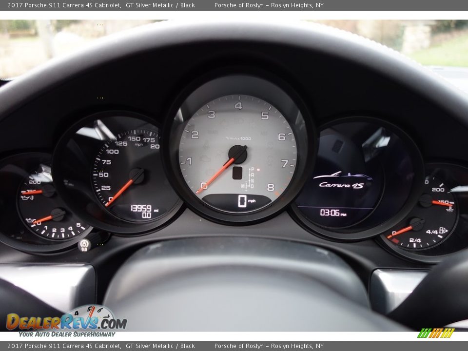 2017 Porsche 911 Carrera 4S Cabriolet GT Silver Metallic / Black Photo #18
