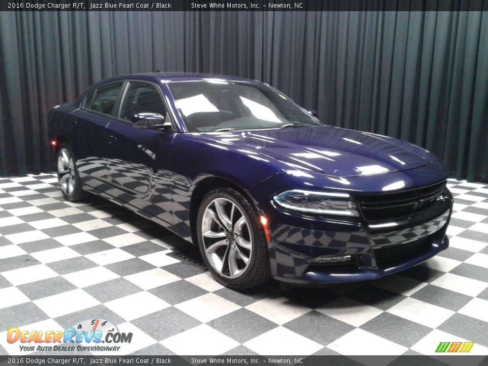 2016 Dodge Charger R/T Jazz Blue Pearl Coat / Black Photo #4