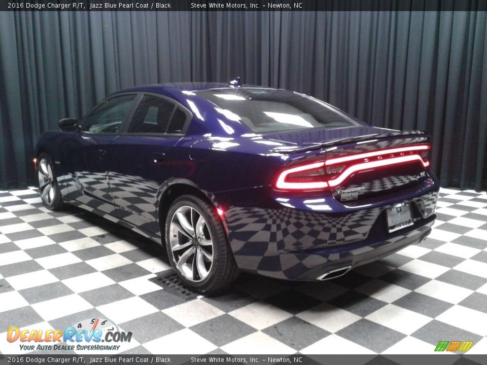 2016 Dodge Charger R/T Jazz Blue Pearl Coat / Black Photo #8