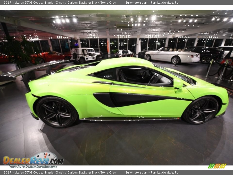 2017 McLaren 570S Coupe Napier Green / Carbon Black/Jet Black/Stone Gray Photo #10