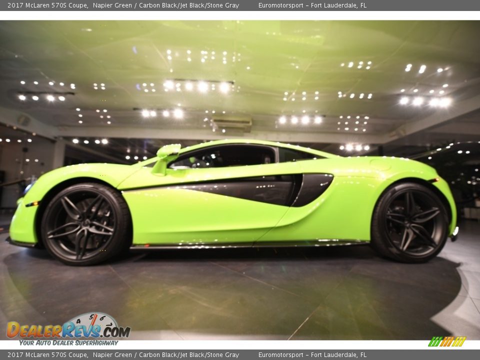 2017 McLaren 570S Coupe Napier Green / Carbon Black/Jet Black/Stone Gray Photo #12