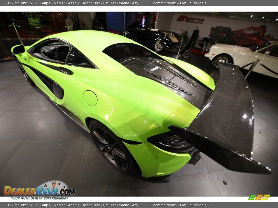 2017 McLaren 570S Coupe Napier Green / Carbon Black/Jet Black/Stone Gray Photo #13