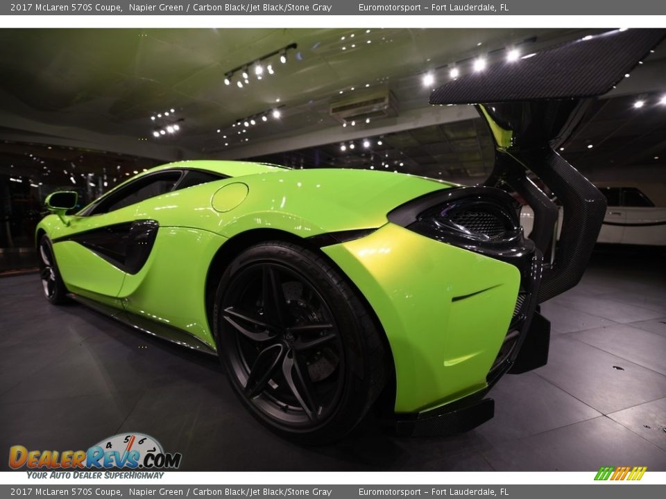 2017 McLaren 570S Coupe Napier Green / Carbon Black/Jet Black/Stone Gray Photo #14