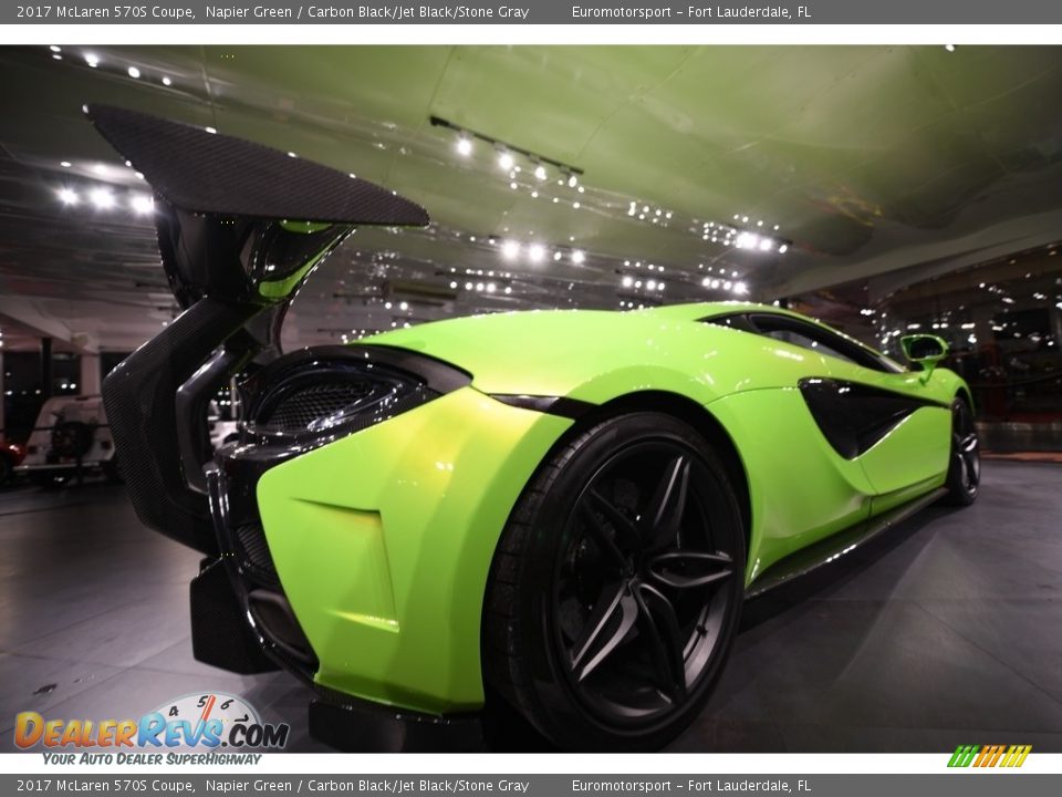 2017 McLaren 570S Coupe Napier Green / Carbon Black/Jet Black/Stone Gray Photo #19
