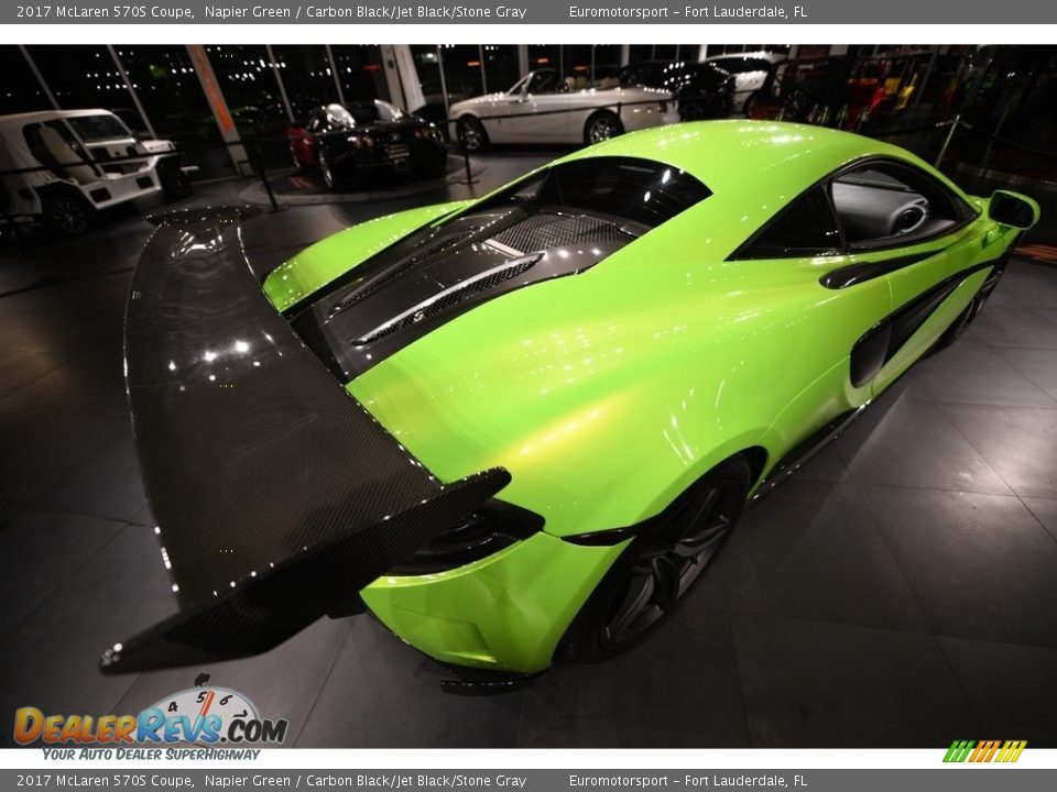 2017 McLaren 570S Coupe Napier Green / Carbon Black/Jet Black/Stone Gray Photo #20