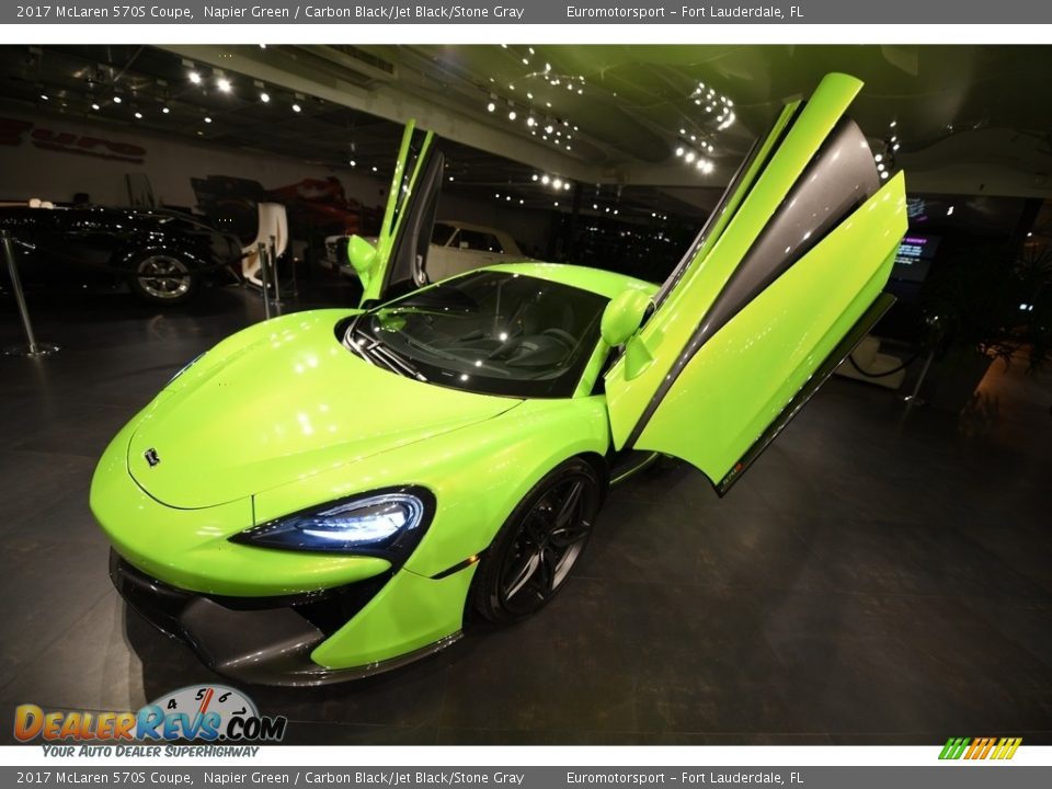 2017 McLaren 570S Coupe Napier Green / Carbon Black/Jet Black/Stone Gray Photo #23