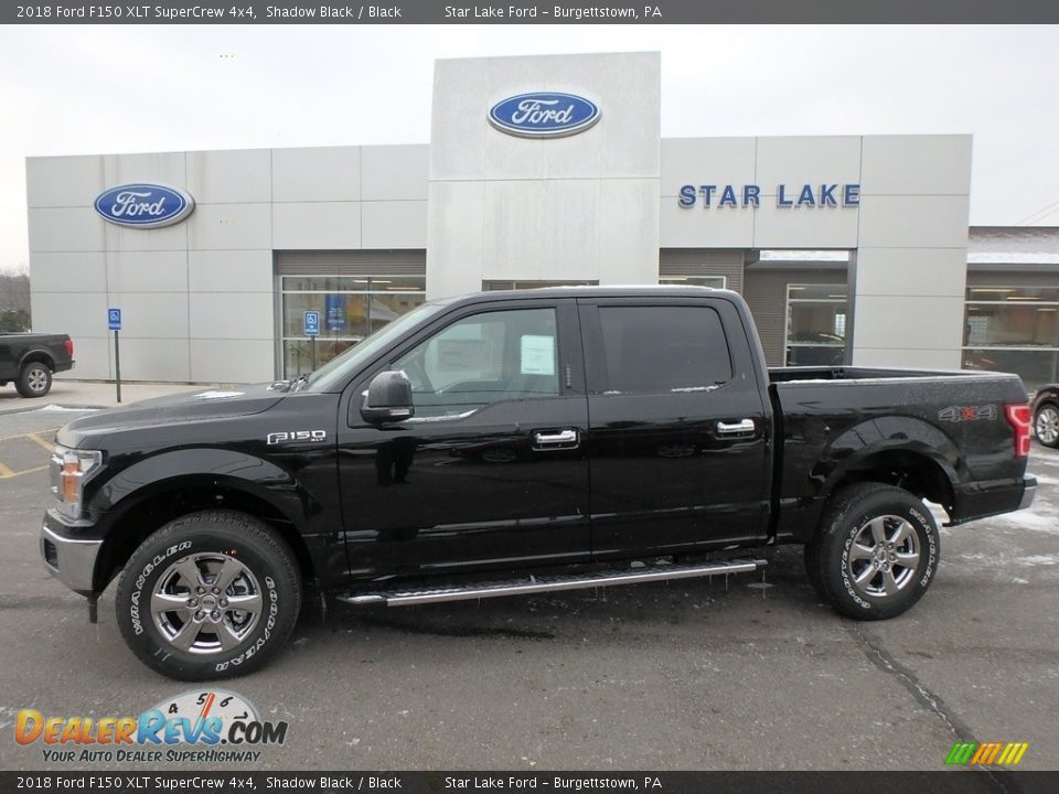 2018 Ford F150 XLT SuperCrew 4x4 Shadow Black / Black Photo #1