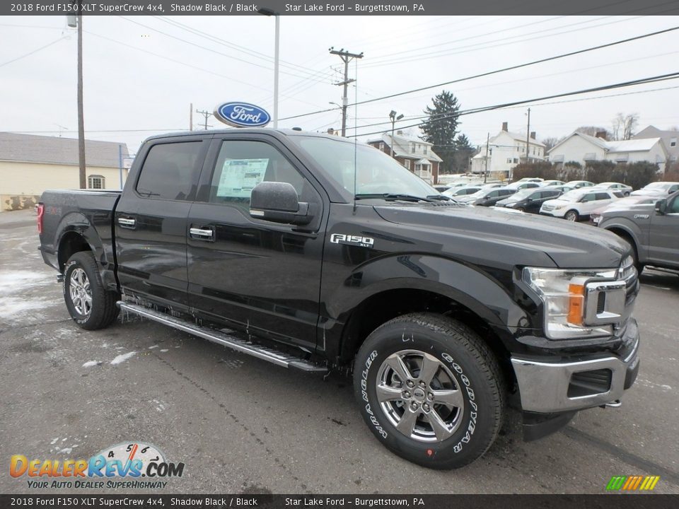 2018 Ford F150 XLT SuperCrew 4x4 Shadow Black / Black Photo #3