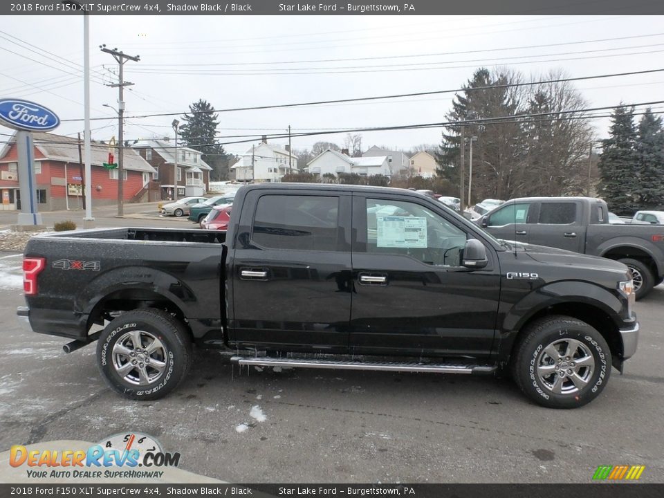 2018 Ford F150 XLT SuperCrew 4x4 Shadow Black / Black Photo #4
